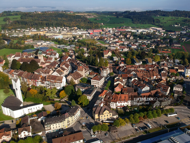 Luftaufnahme Bischofszell Stadtzentrum Luftbild