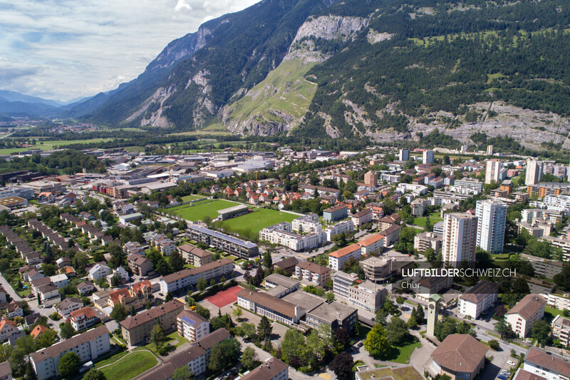 Chur Luftbild Ringstrasse