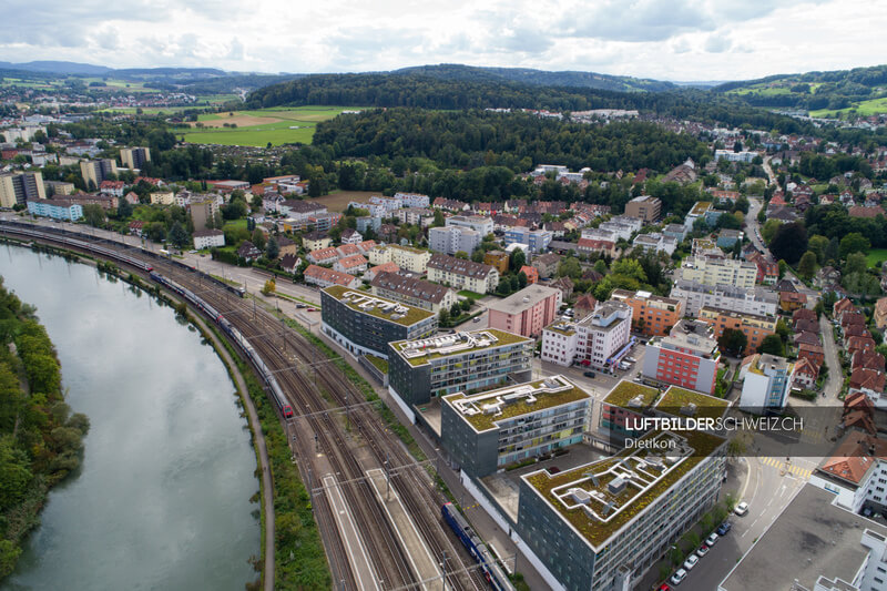 Dietikon Zürcherstrasse Foto Luftbild