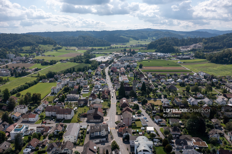 Drohnenfoto Gränichen Luftbild