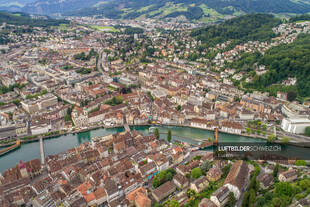Drohnenfoto Luzern Schweiz Luftbild