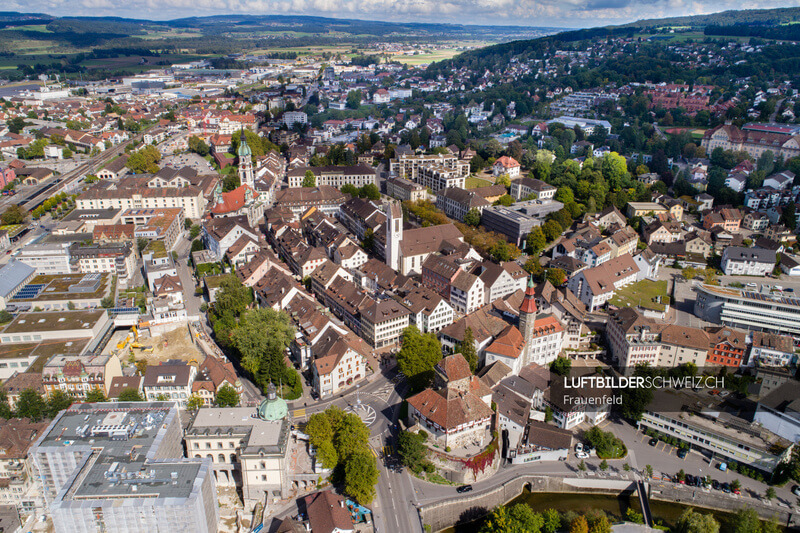 Frauenfeld Luftbild Altstadt