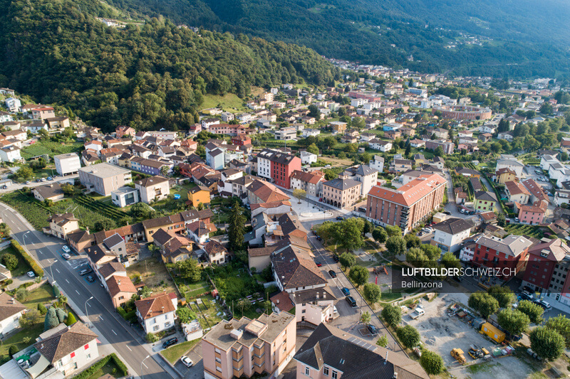 Giubiasco Tessin Luftbild