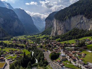 Lauterbrunnen Luftbild