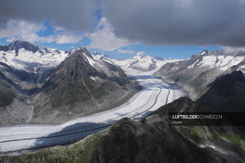 Luftbild Aletschgletscher