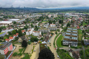 Luftaufnahme Altstätten SG nach Hochwasser Luftbild