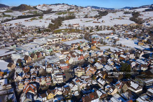 Luftaufnahme Appenzell Landsgemeindeplatz Luftbild