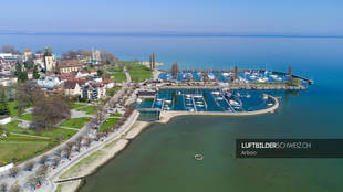 Luftaufnahme Arbon Hafen Luftbild