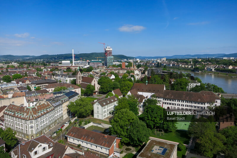 Luftaufnahme Basel Wettstein-Quartier Luftbild