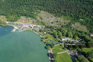Luftaufnahme Biel, Bielersee Luftbild