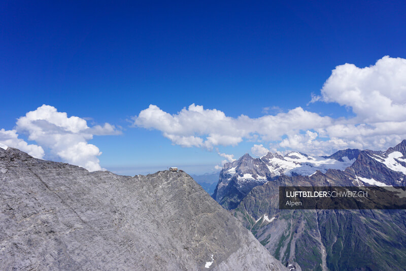 Luftaufnahme Eiger Mittellegihütte Luftbild