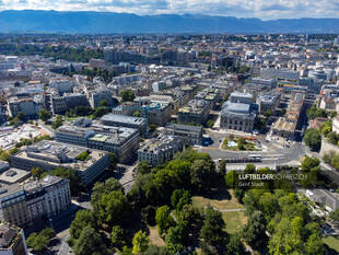 Luftaufnahme Genf - Pl. de Neuve Luftbild