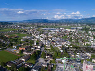 Luftaufnahme Heerbrugg Zentrum Luftbild