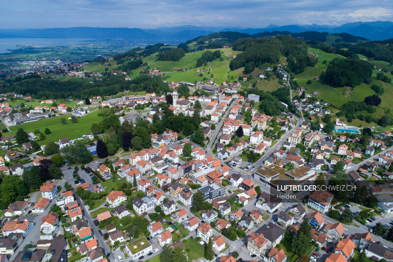 Luftaufnahme Heiden Zentrum Luftbild