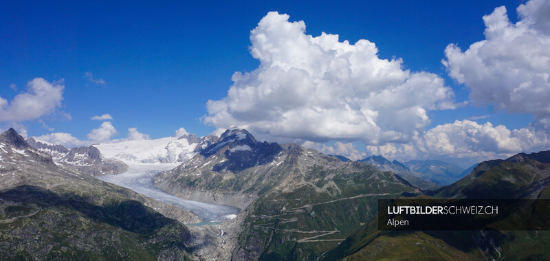 Luftaufnahme Rhonegletscher Luftbild