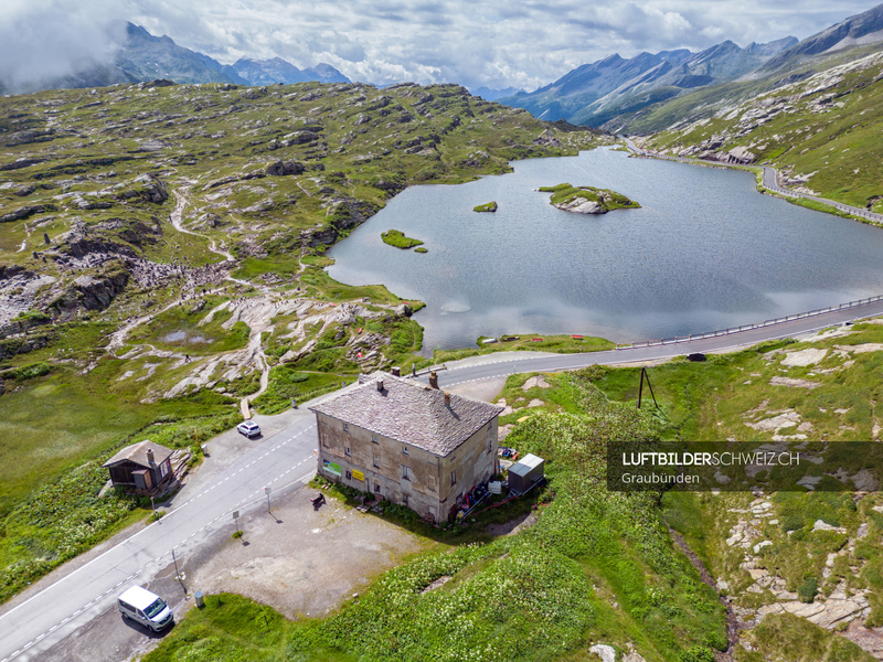 Luftaufnahme San Bernardino Pass (Graubünden) Luftbild