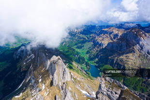 Luftbild Alpstein Seealpsee