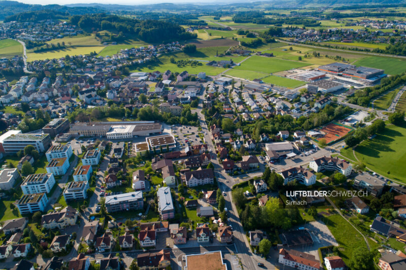 Luftaufnahme Sirnach Winterthurerstrasse Luftbild