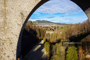 Luftaufnahme Fürstenlandbrücke St. Gallen Luftbild