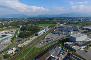 Luftaufnahme St. Margrethen Rheinpark Luftbild