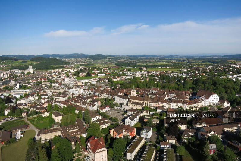 Luftaufnahme Stadt Wil Luftbild