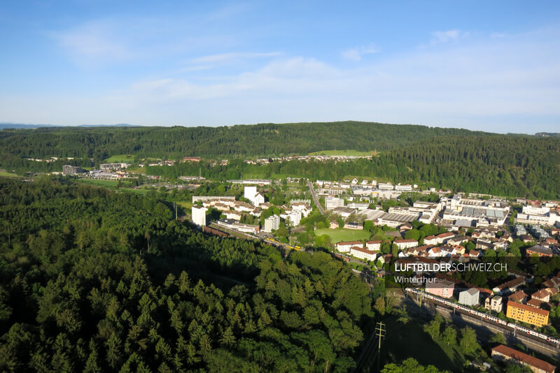 Luftaufnahme Winterthur Töss Luftbild