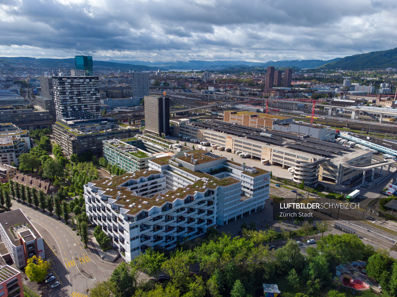 Luftaufnahme Zürich  Förrlibuckstrasse Luftbild