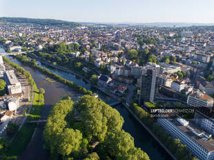 Luftaufnahme Zürich Kreis 6 & Limmat Luftbild