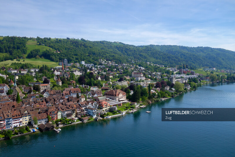 Luftaufnahme Zug Altstadt Luftbild