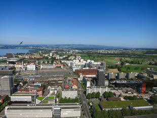 Luftaufnahme Zug Feldstrasse Luftbild