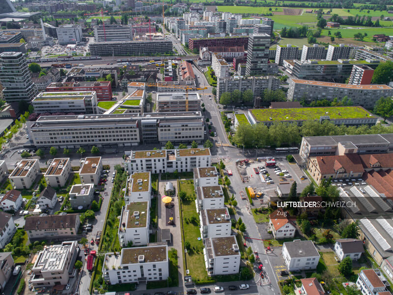 Luftbild Zug Feldstrasse