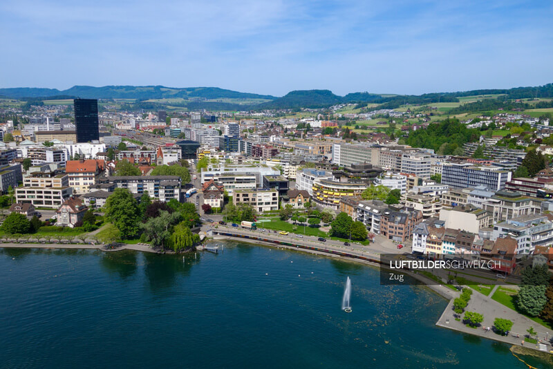 Luftaufnahme Zug Zentrum Luftbild