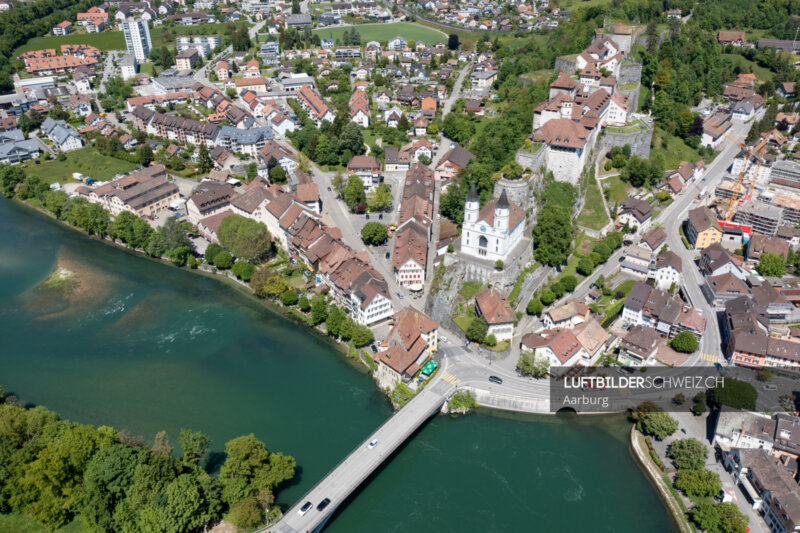 Aarburg Festung Drohnenfoto Luftbild