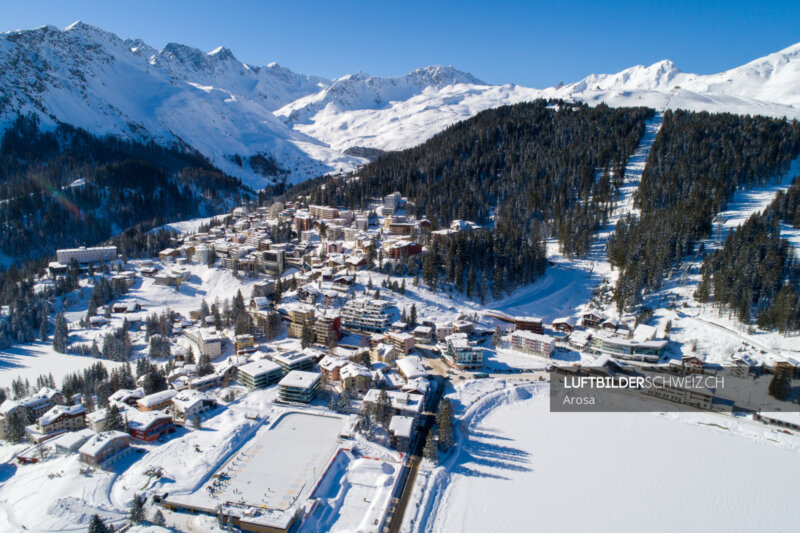 Arosa Luftaufnahme Luftbild