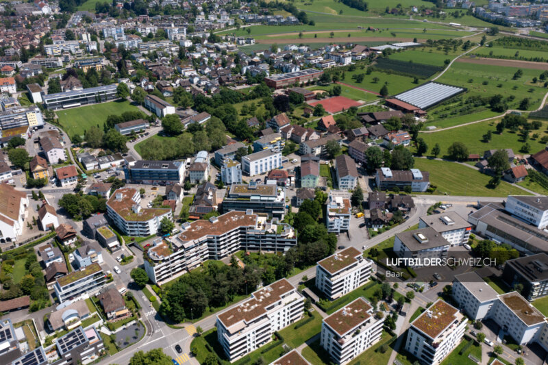 Luftbild Baar Zugerstrasse