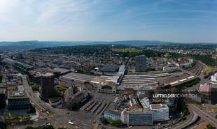 Luftbild Basel Hauptbahnhof