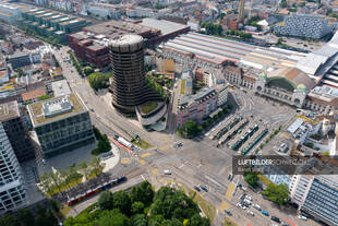 Basel Luftaufnahme Nauenstrasse Luftbild