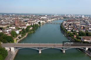 Luftbild Basel Rheinbrücke