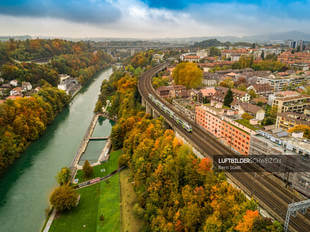 Luftbild Bern Aare