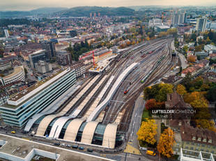 Luftbild Bern Bahnhof