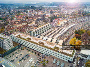 Bern Bahnhof Luftaufnahme Luftbild