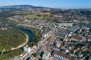 Bremgarten Bahnhof Luftaufnahme Luftbild
