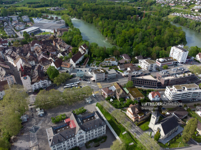 Bremgarten Obertor Drohnenfoto Luftbild