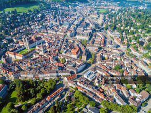 Luftbild der Stadt St. Gallen