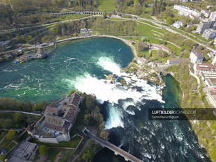 Luftbild des Rheinfalls