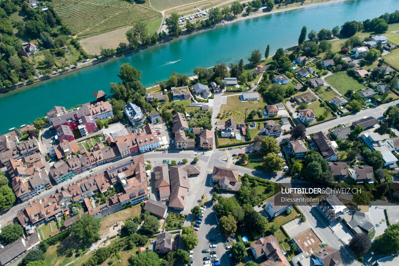 Diessenhofen Obertor Luftaufnahme Luftbild
