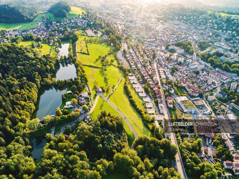 Luftbild Drei Weihern St. Gallen