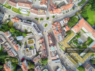 Drohne Stadt St. Gallen Spisertor Luftbild