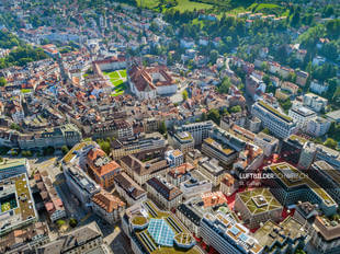 Drohneaufnahme St. Gallen Luftbild