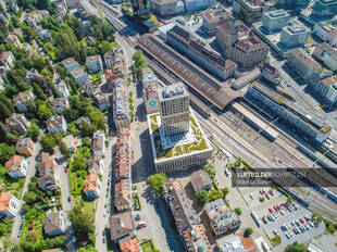 Drohnenaufnahme Fachhochschule St. Gallen Luftbild